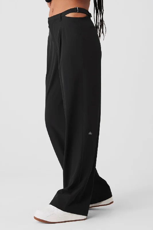 Mid-Rise Showdown Trouser - Black