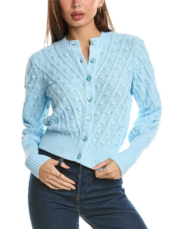 Forte Cashmere Bobble Cardigan