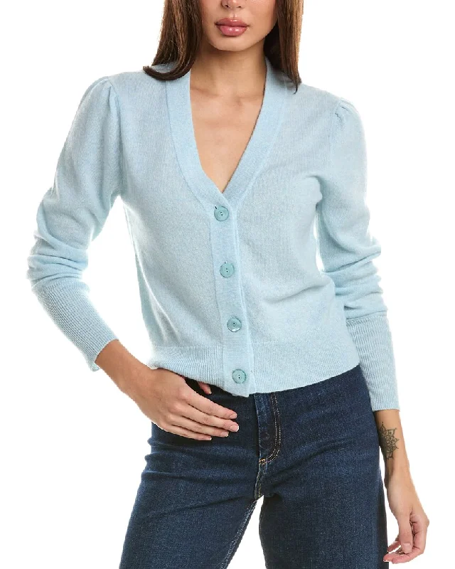 Forte Cashmere Fitted Button Cashmere Cardigan