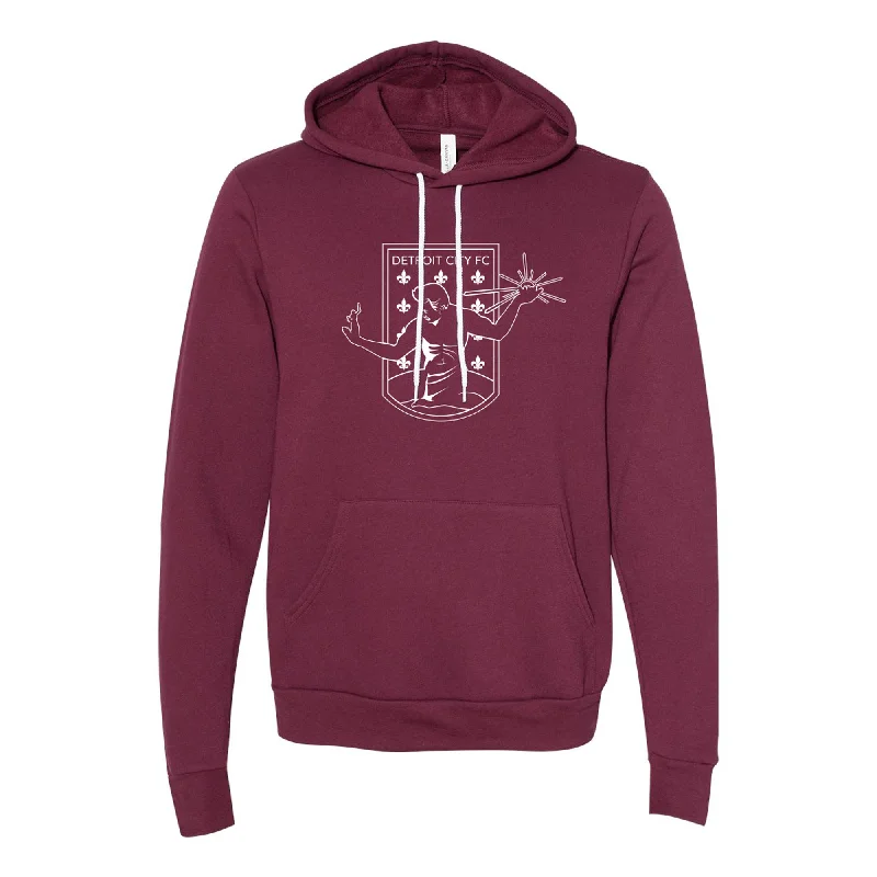 DCFC Outline Hoodie - Maroon