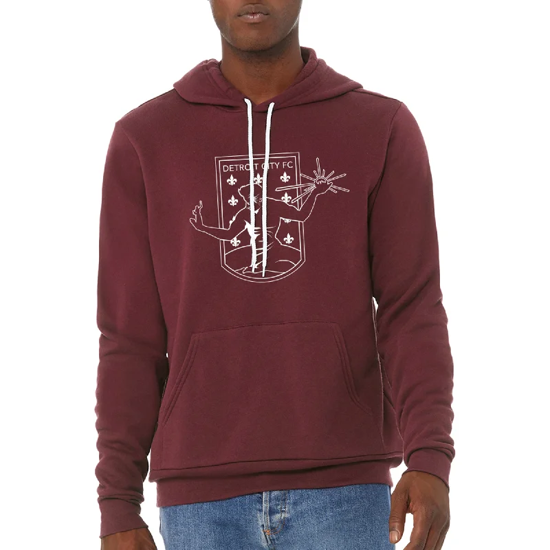 DCFC Outline Hoodie - Maroon