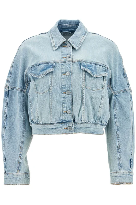 stretch denim bomber jacket in 8 J1472 TINT WASH