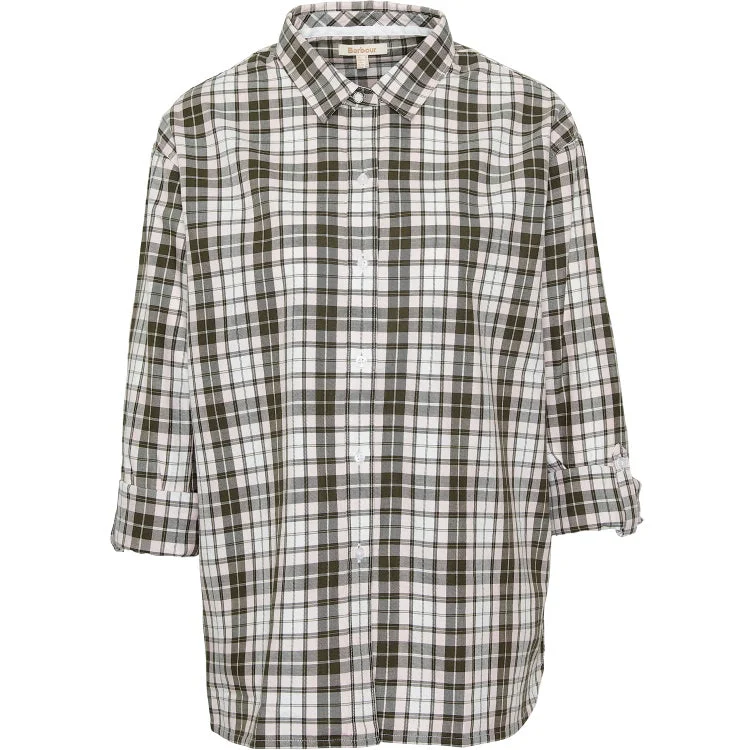 Barbour Ladies Angelonia Shirt - Olive Check