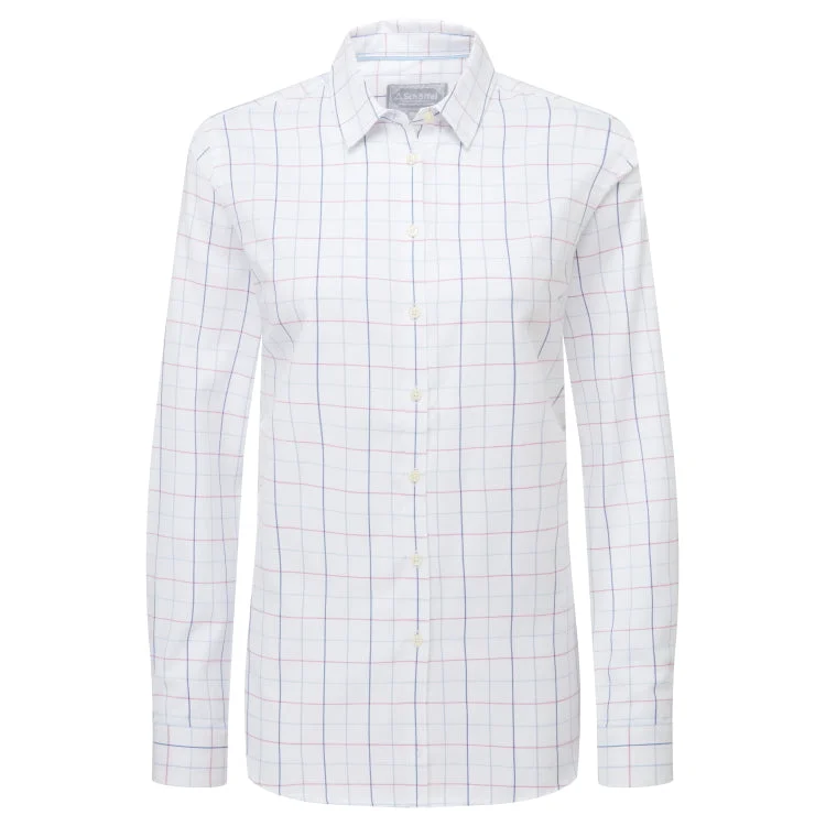 Schoffel Ladies Blakeney Shirt - Blue/Pink Check