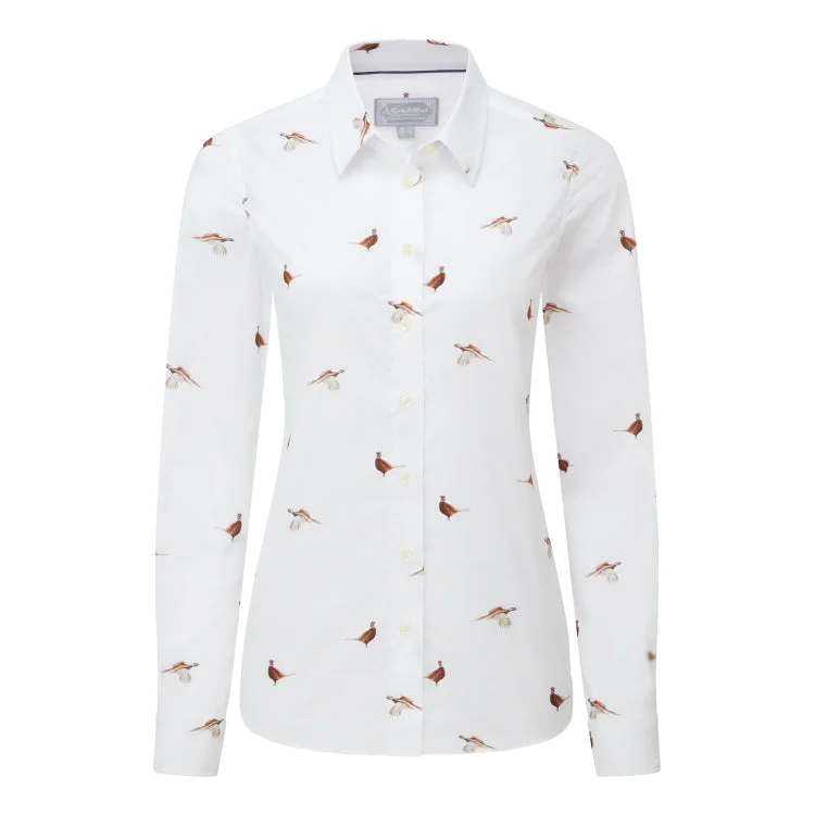 Schoffel Ladies Norfolk Shirt - Pheasant Print