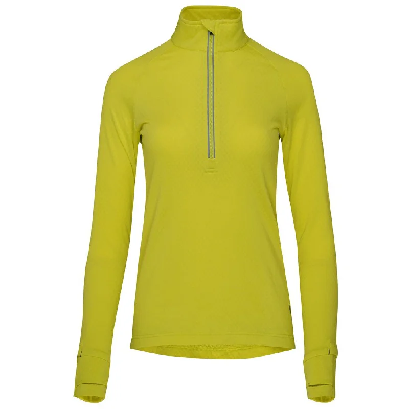 Womens Zephyr Zip Grid Fleece (Citron)